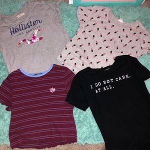 F21 and Hollister tops